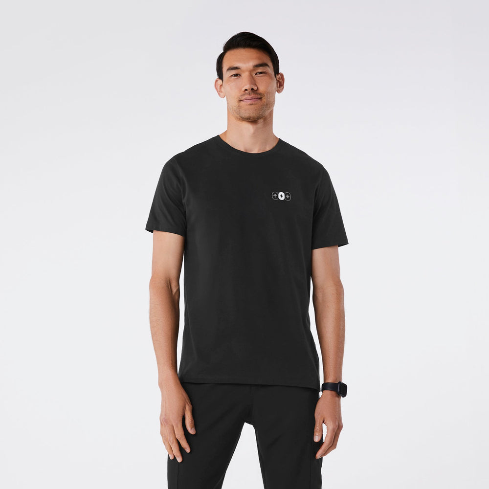 men's Black Tri Window - Short-Sleeve Underscrub