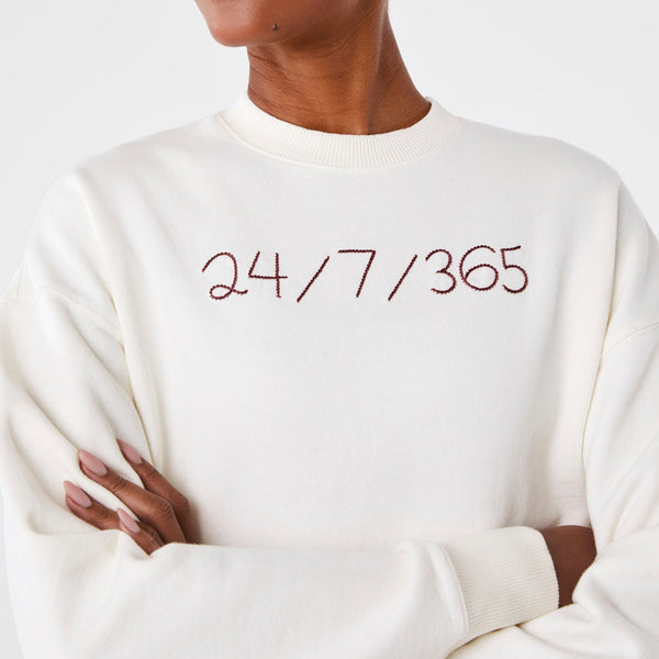 unisex Cream FIGS | Lingua Franca 24/7/365 - Sweatshirt