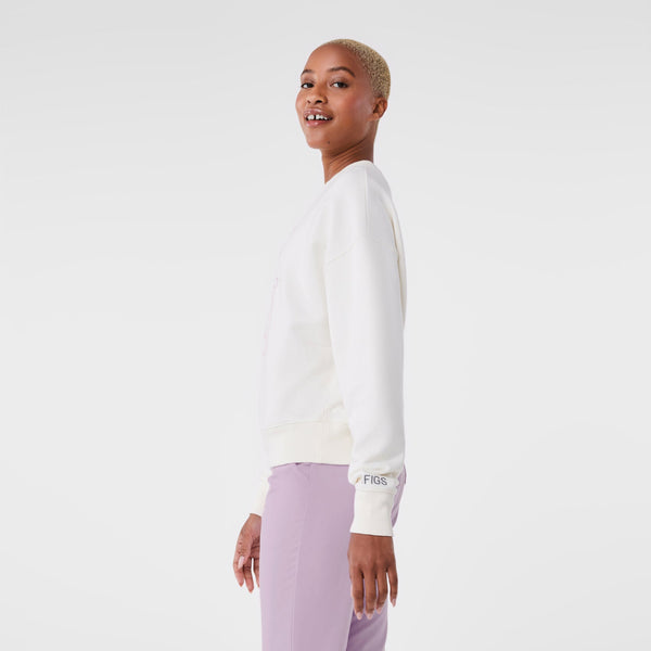 unisex Cream FIGS | Lingua Franca Nurses Do It With Heart - Sweatshirt
