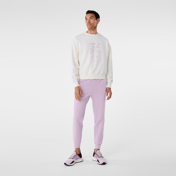 unisex Cream FIGS | Lingua Franca Nurses Do It With Heart - Sweatshirt