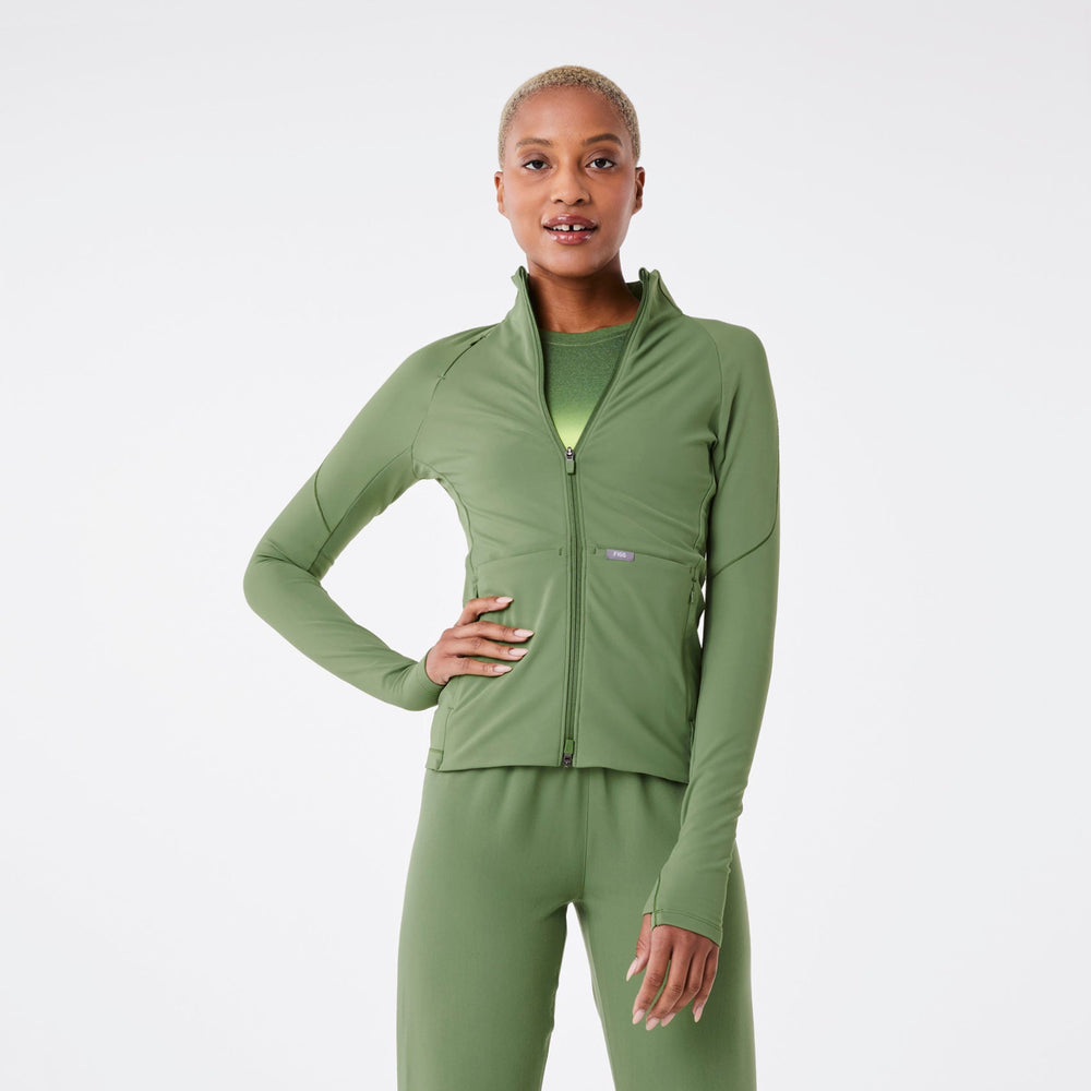 women's Fern ContourKnit Scrub Jacket