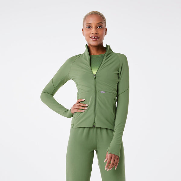 women's Fern ContourKnit Scrub Jacket