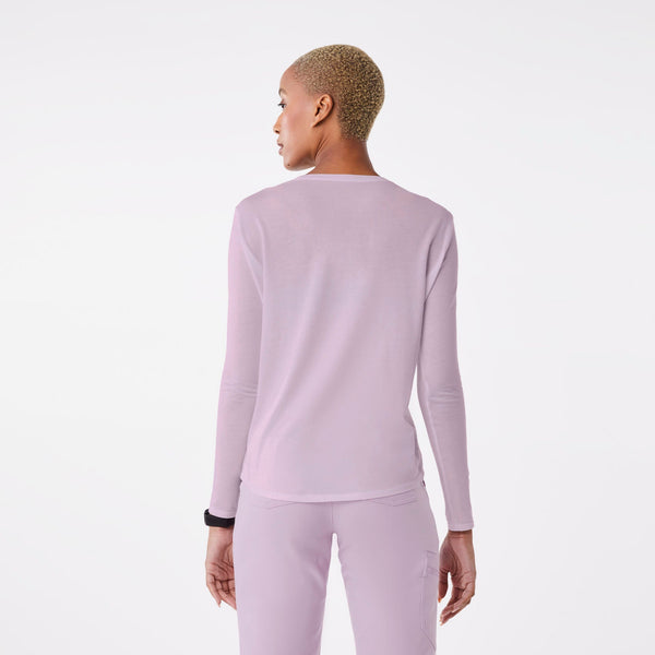 women's Lavender Haze Nurses Heart - Long-Sleeve Underscrub