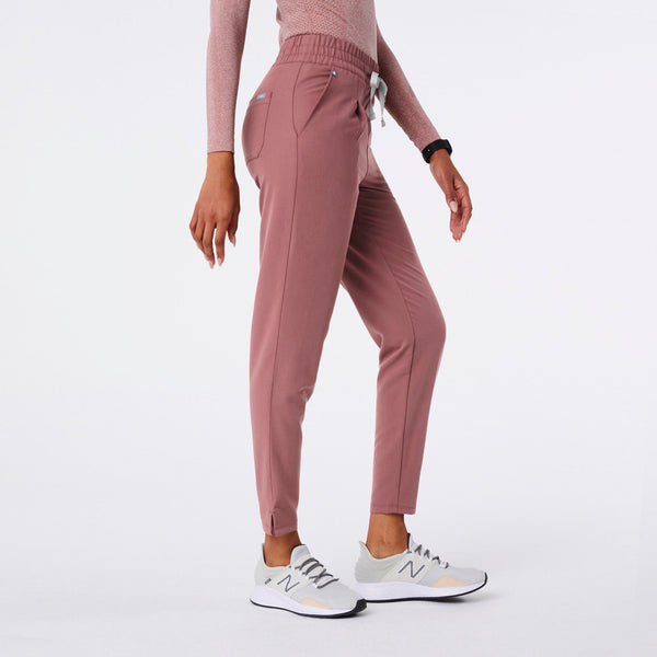 women's Mauve High-Rise Lille Tapered - Tall Scrub Pant