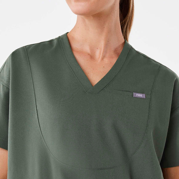 women's Moss Halle Short-Sleeve V-Neck Tunic - Scrub Top