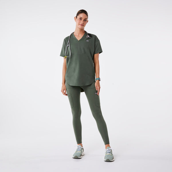 women's Moss Halle Short-Sleeve V-Neck Tunic - Scrub Top