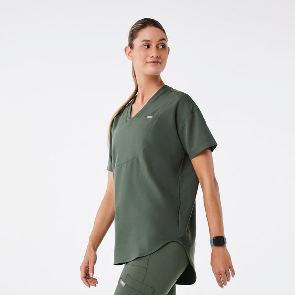 women's Moss Halle Short-Sleeve V-Neck Tunic - Scrub Top