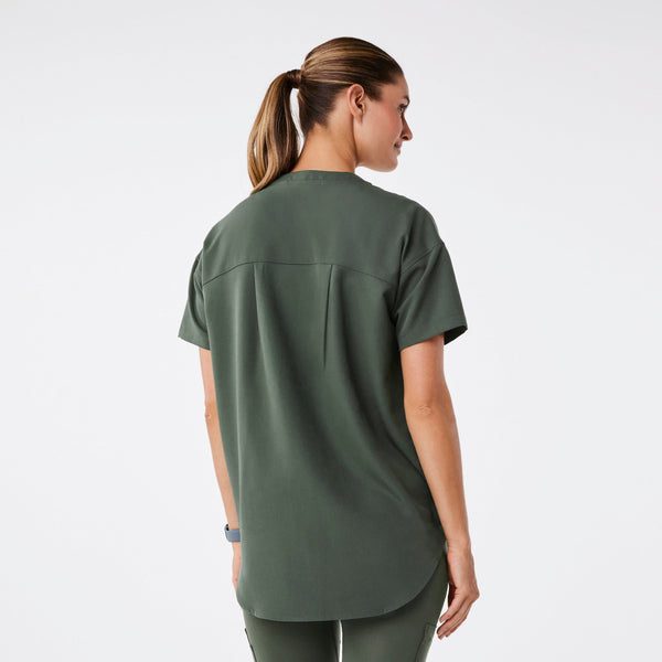 women's Moss Halle Short-Sleeve V-Neck Tunic - Scrub Top