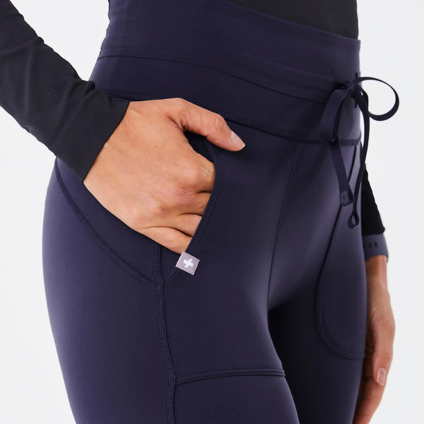 women's Navy High-Rise Seville Flare - ScrubLegging™