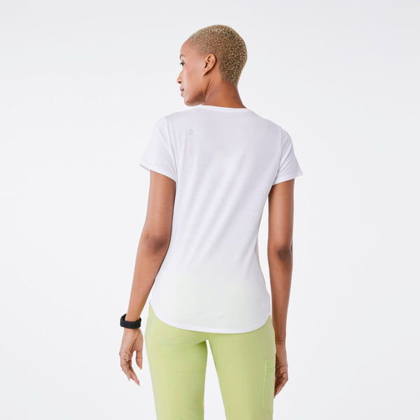 women's White Blood Type - Short-Sleeve Underscrub