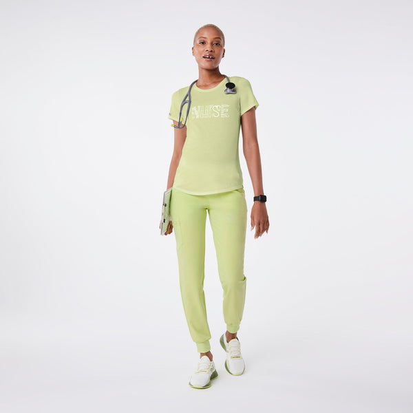 women's Sea Mist Nurse Doodle - Short-Sleeve Underscrub
