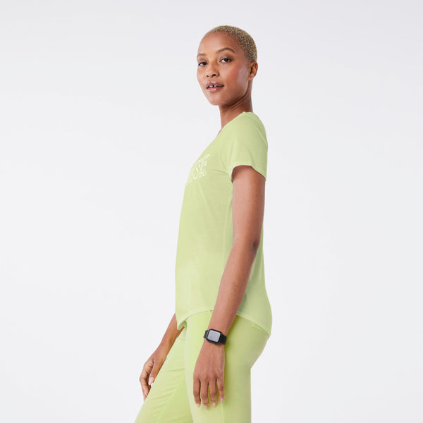 women's Sea Mist Nurse Doodle - Short-Sleeve Underscrub