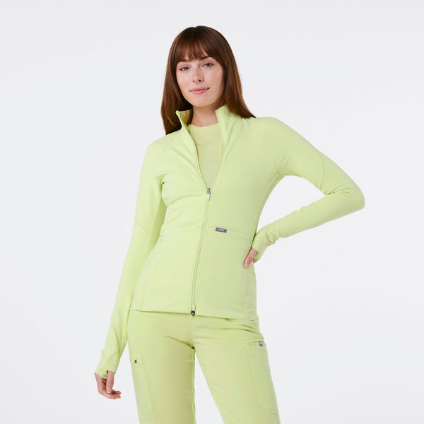 women's Sea Mist ContourKnit Scrub Jacket