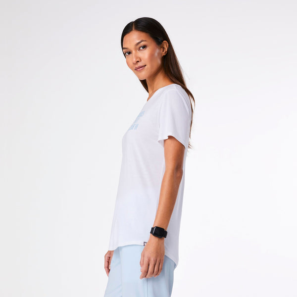 women's White Gay Pride - Short-Sleeve Underscrub