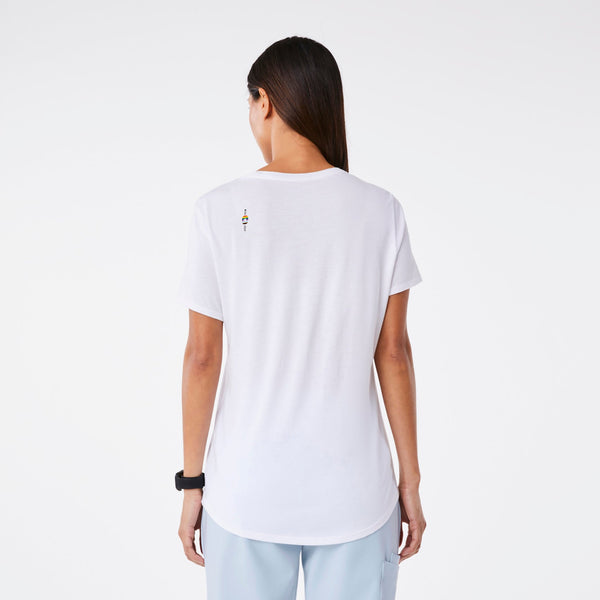 women's White Gay Pride - Short-Sleeve Underscrub