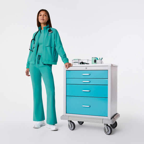 women's Oasis High-Rise Flare Cordova - Petite Scrub Pant