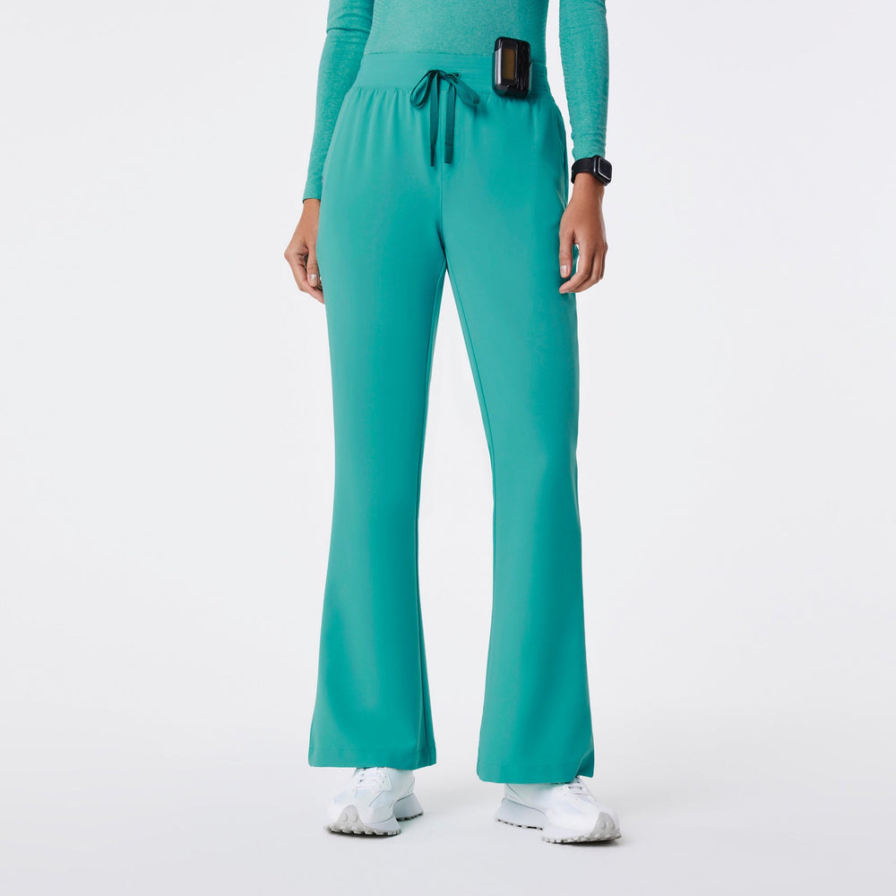 women's Oasis High-Rise Flare Cordova - Petite Scrub Pant