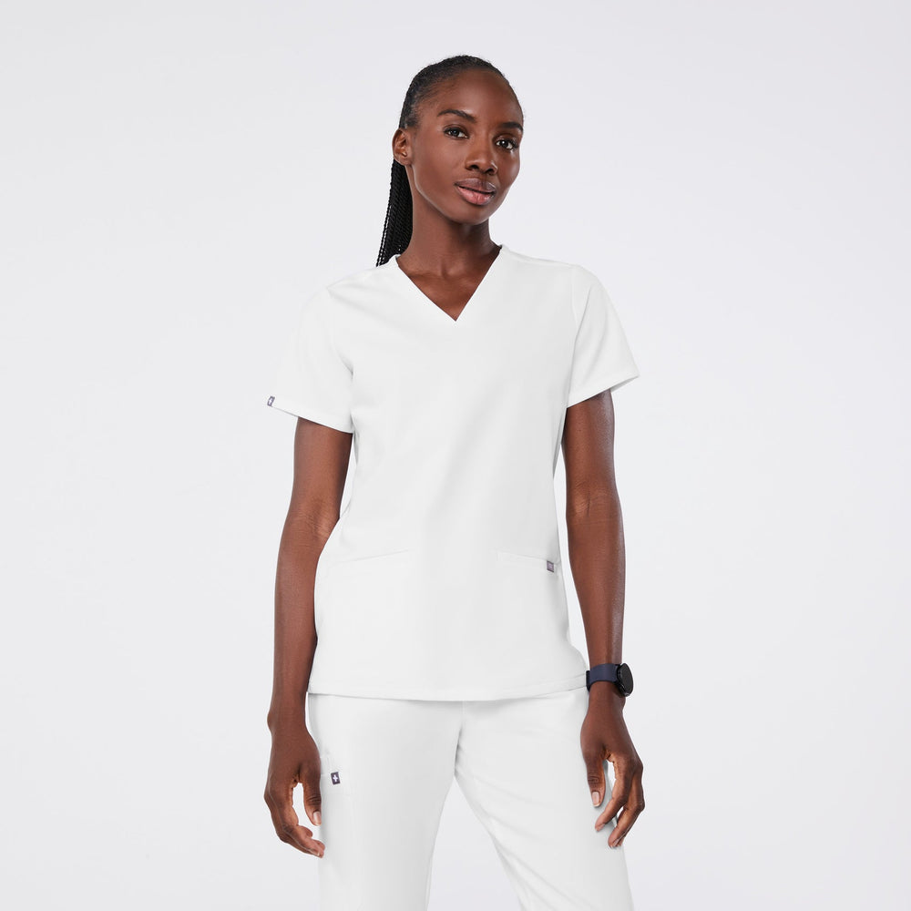 women's Optic White Casma -  Scrub Top™