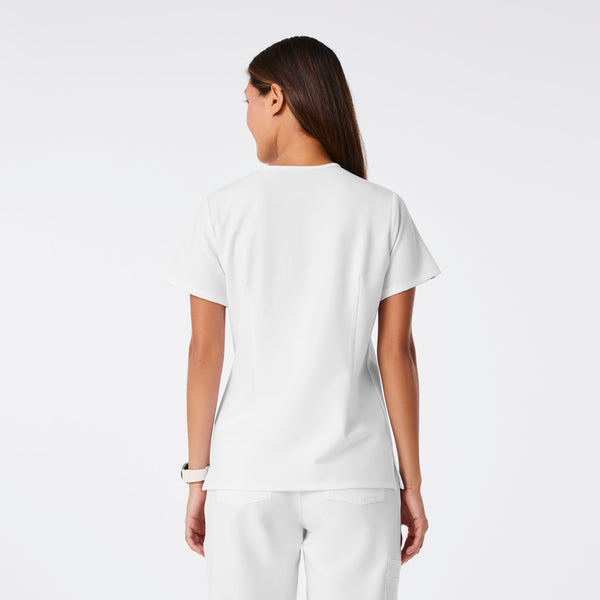 women's Optic White Catarina Petite -  Scrub Top™