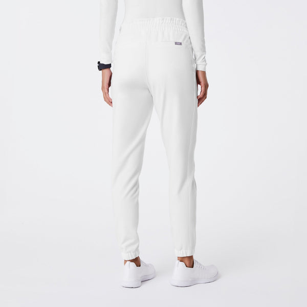 women's Optic White Regina High-Rise Slim Jogger - Scrub Pant