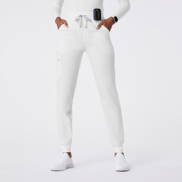 women's Optic White Zamora High-Rise - Jogger Scrub Pant™