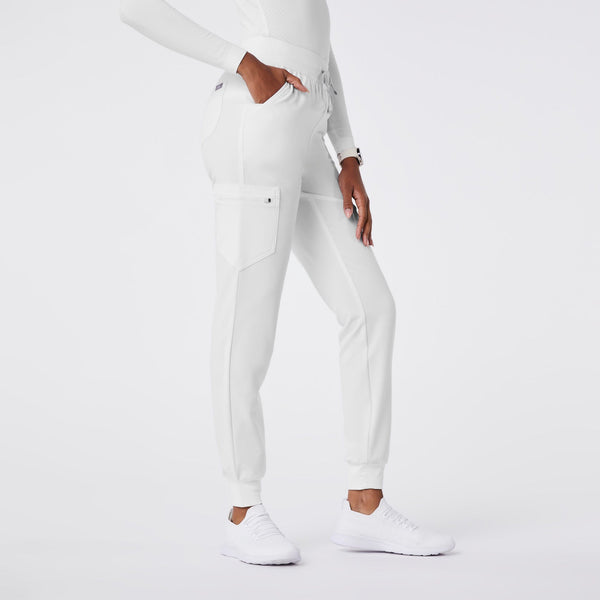 women's Optic White Zamora High-Rise - Jogger Scrub Pant™