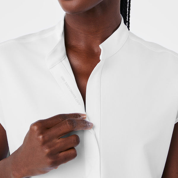 women's Optic White Rafaela - Oversized Scrub Top™