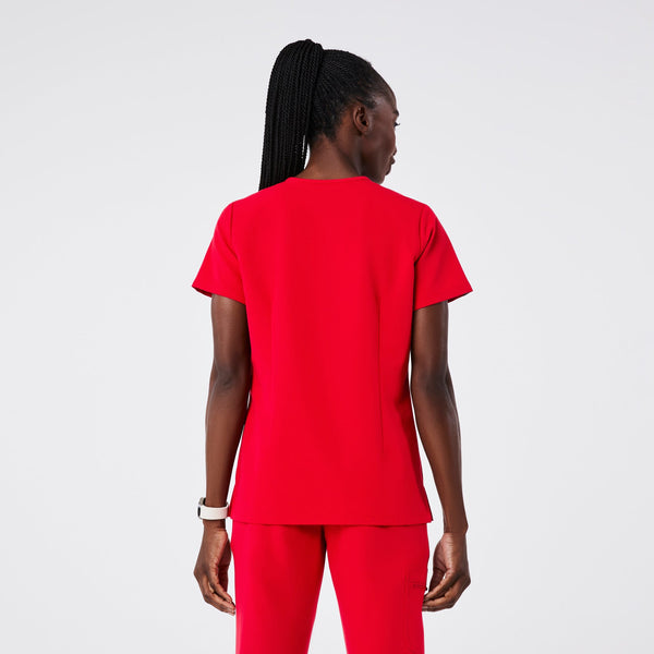 women's Pop Red Catarina -  Scrub Top™