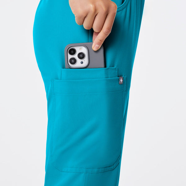 women's Teal Kade - Petite Straight-Leg Scrub Pant™
