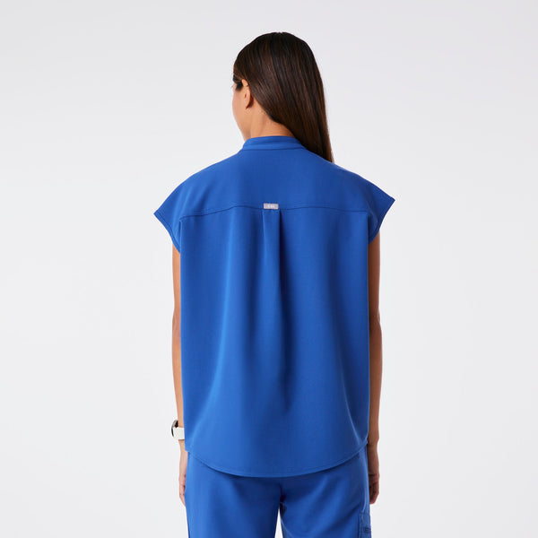 women's Winning Blue Rafaela - Oversized Scrub Top™