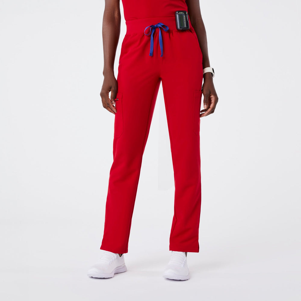 women's Winning Red Yola High-Rise Slim  -  Scrub Pant™