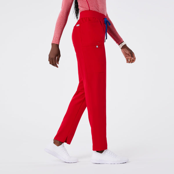 women's Winning Red Mayfair High-Rise - Tall Skinny Tapered Scrub Pant