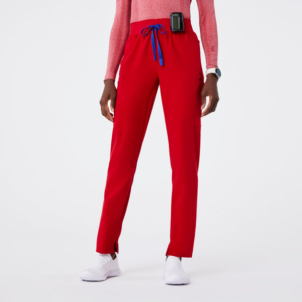 women's Winning Red Mayfair High-Rise - Petite Skinny Tapered Scrub Pant