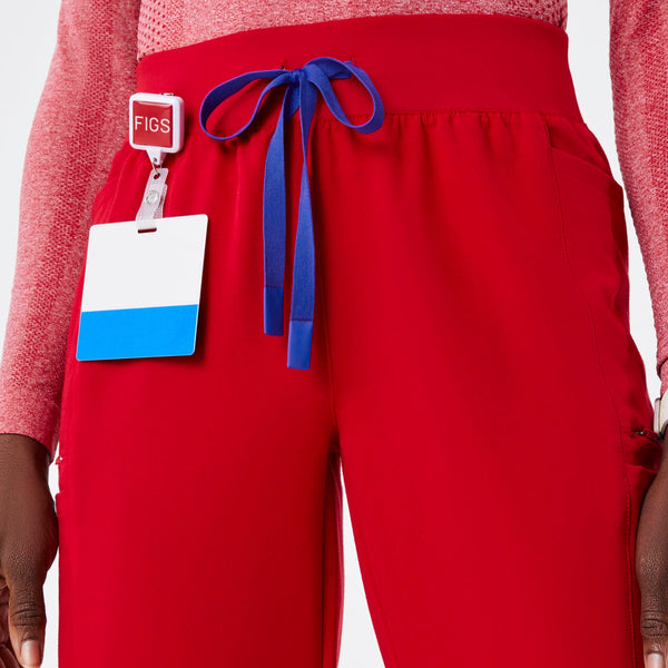 women's Winning Red Mayfair High-Rise - Tall Skinny Tapered Scrub Pant
