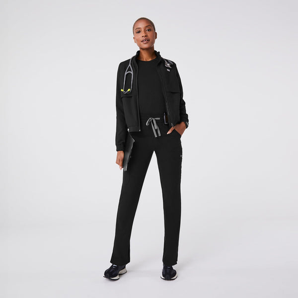 women's Black Dowa High-Rise Straight-Leg - Tall Scrub Pant