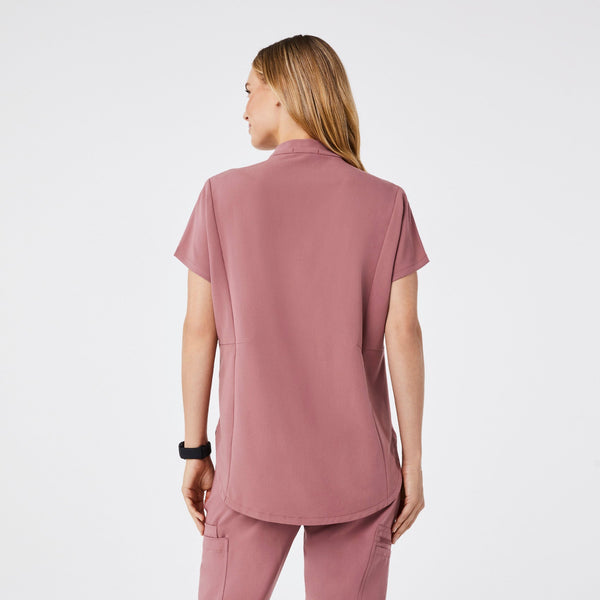 women's Mauve Montex Relaxed Scrub Top