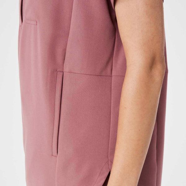 women's Mauve Montex Relaxed Scrub Top