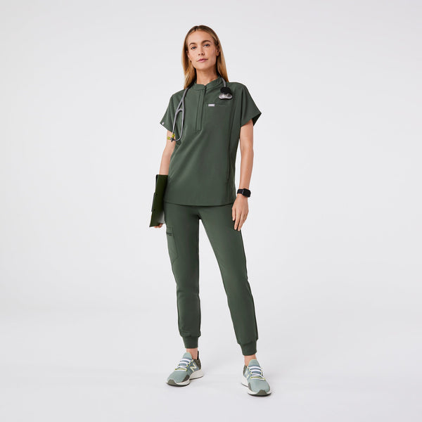 women's Moss Montex Relaxed Scrub Top