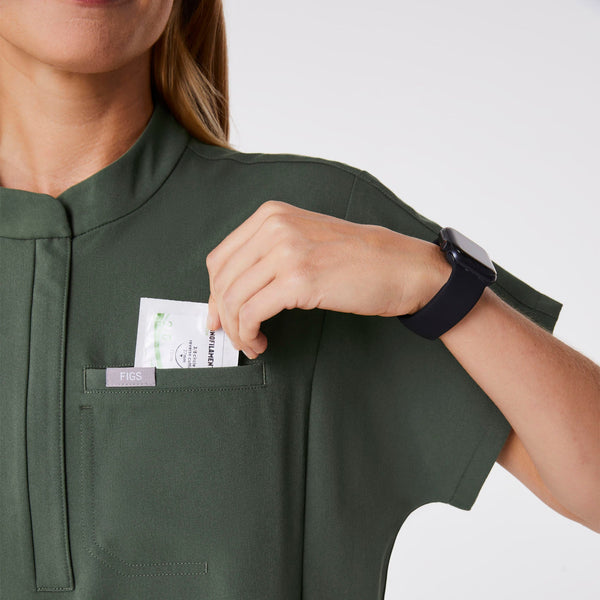 women's Moss Montex Relaxed Scrub Top