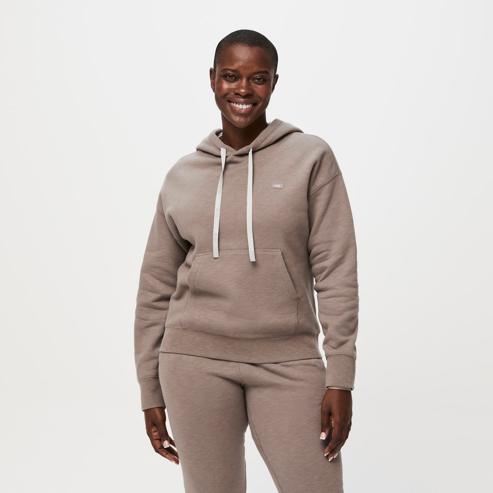 women's Dark Fawn Off-Shift™ - Hoodie Sweatshirt