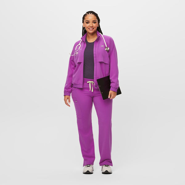 women's Purple Jolt Kade - Petite Straight-Leg Scrub Pant™ (3XL - 6XL)