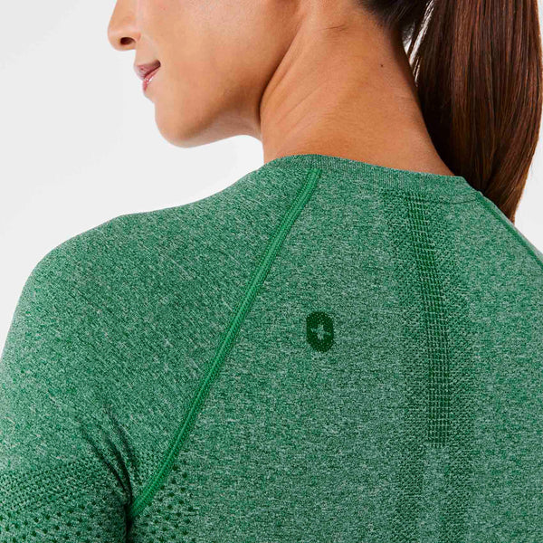 women's Match Point Green Salta Seamless - Long-Sleeve Underscrub