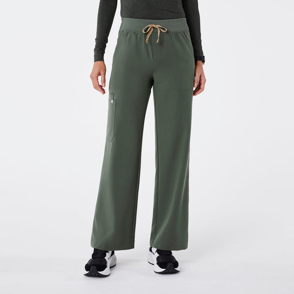 women's Moss Isabel High-Rise Wide-Leg - Petite Scrub Pant
