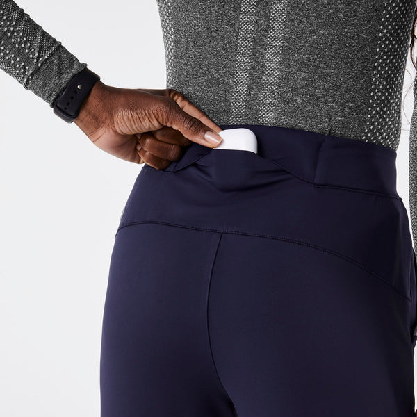 women's Navy High-Rise ContourKnit Scrub Pant