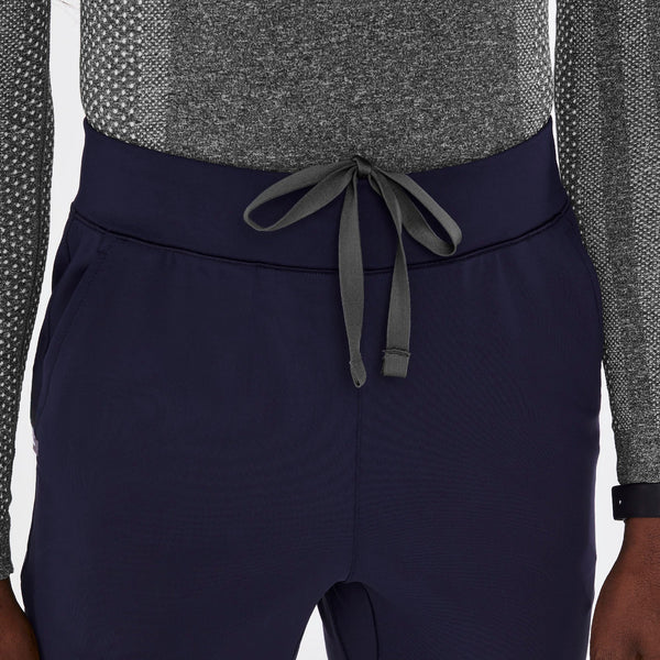 women's Navy High-Rise ContourKnit Scrub Pant