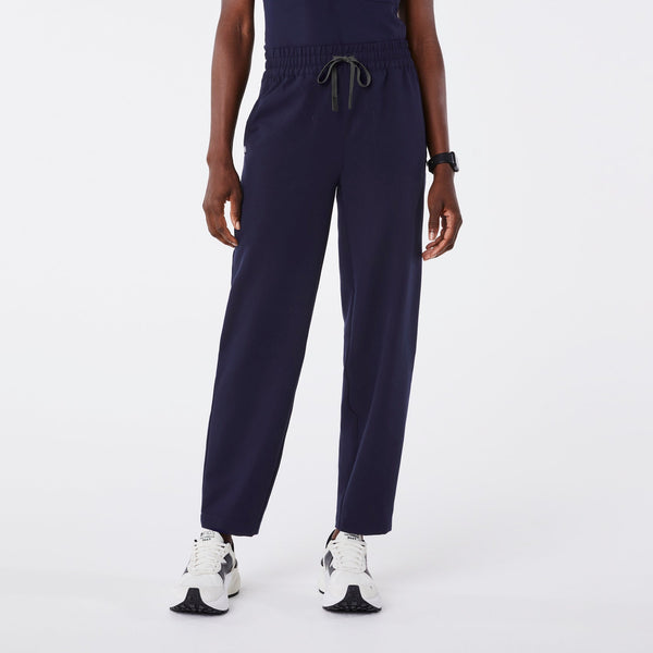 women's Navy High-Rise Sheridan - Tall Relaxed Barrel-Leg Scrub Pant