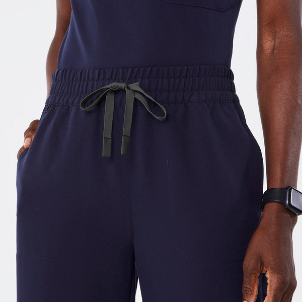 women's Navy High-Rise Sheridan - Relaxed Barrel-Leg Scrub Pant
