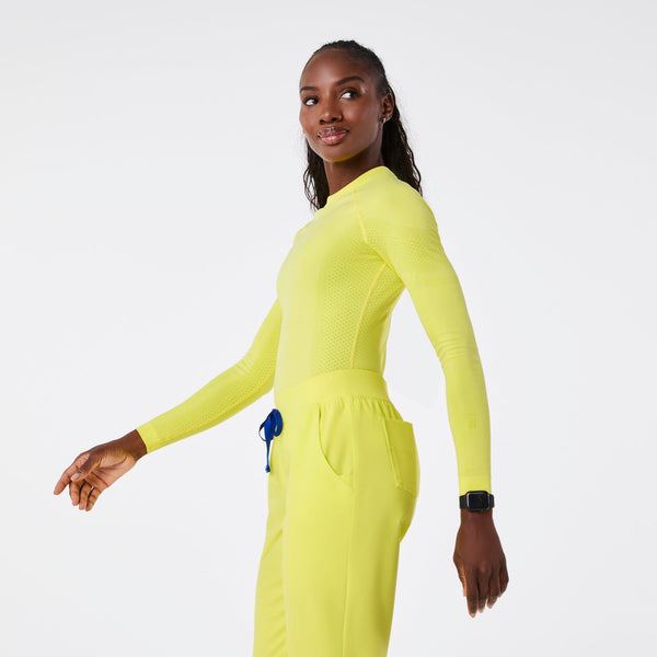 women's Serving Lime Salta Seamless - Long-Sleeve Underscrub