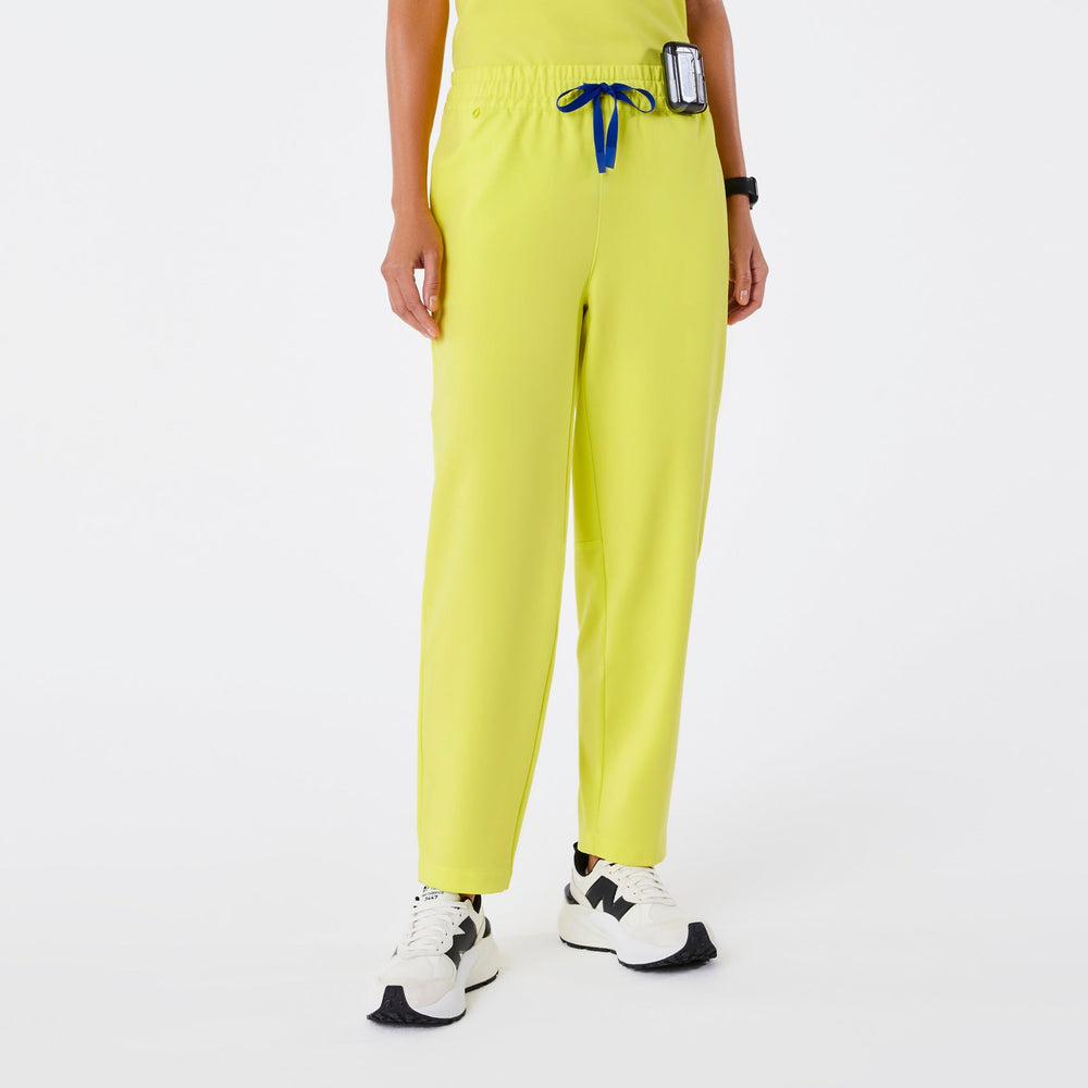 women's Serving Lime High-Rise Sheridan - Tall Relaxed Barrel-Leg Scrub Pant