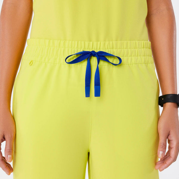 women's Serving Lime High-Rise Sheridan - Relaxed Barrel-Leg Scrub Pant